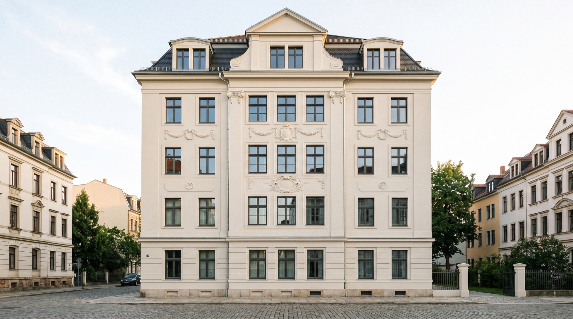 Mehrfamilienhaus in Dresden — typische Bebauung für die Wertermittlung